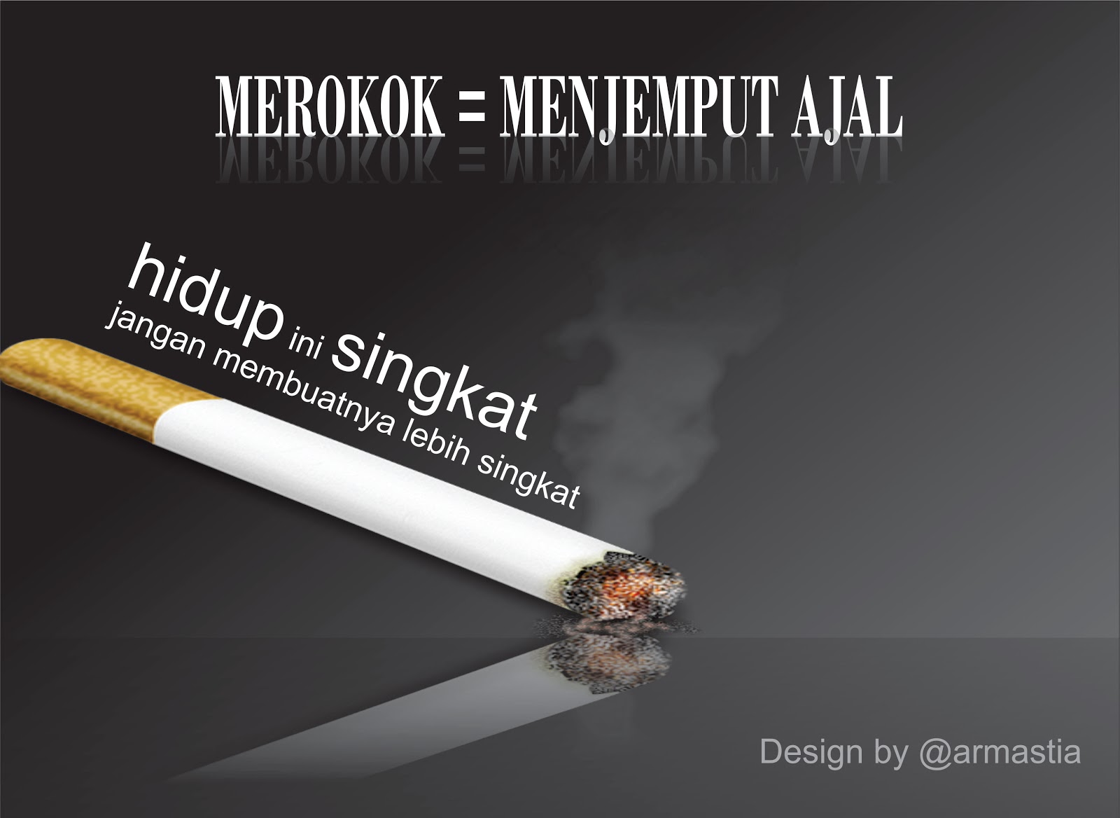 Design Poster Berhenti merokok | ON~SAVE