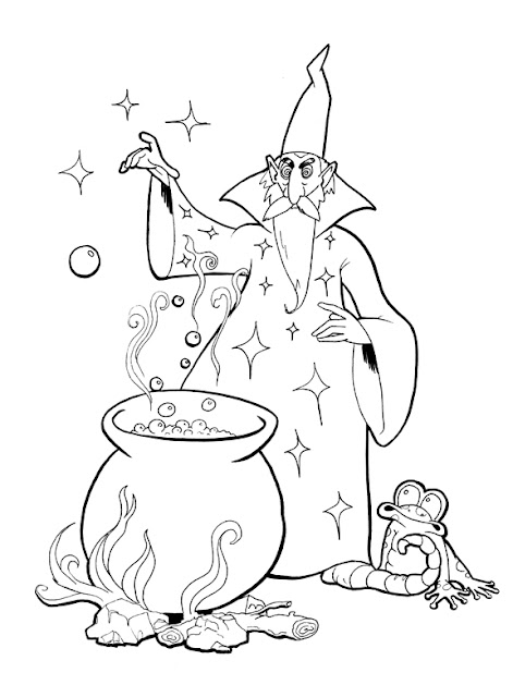 Top 9 Wizard Coloring Pages for Toddlers