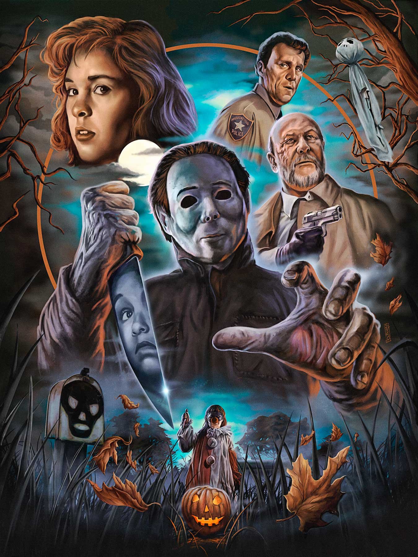 The Horrors of Halloween HALLOWEEN 4 (1988) Michael's Return Print By