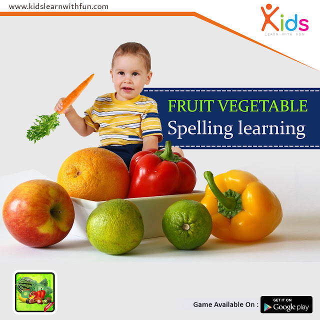 Fruit Vegetable Spelling Learning Game KidsLearnWithFun Fruit