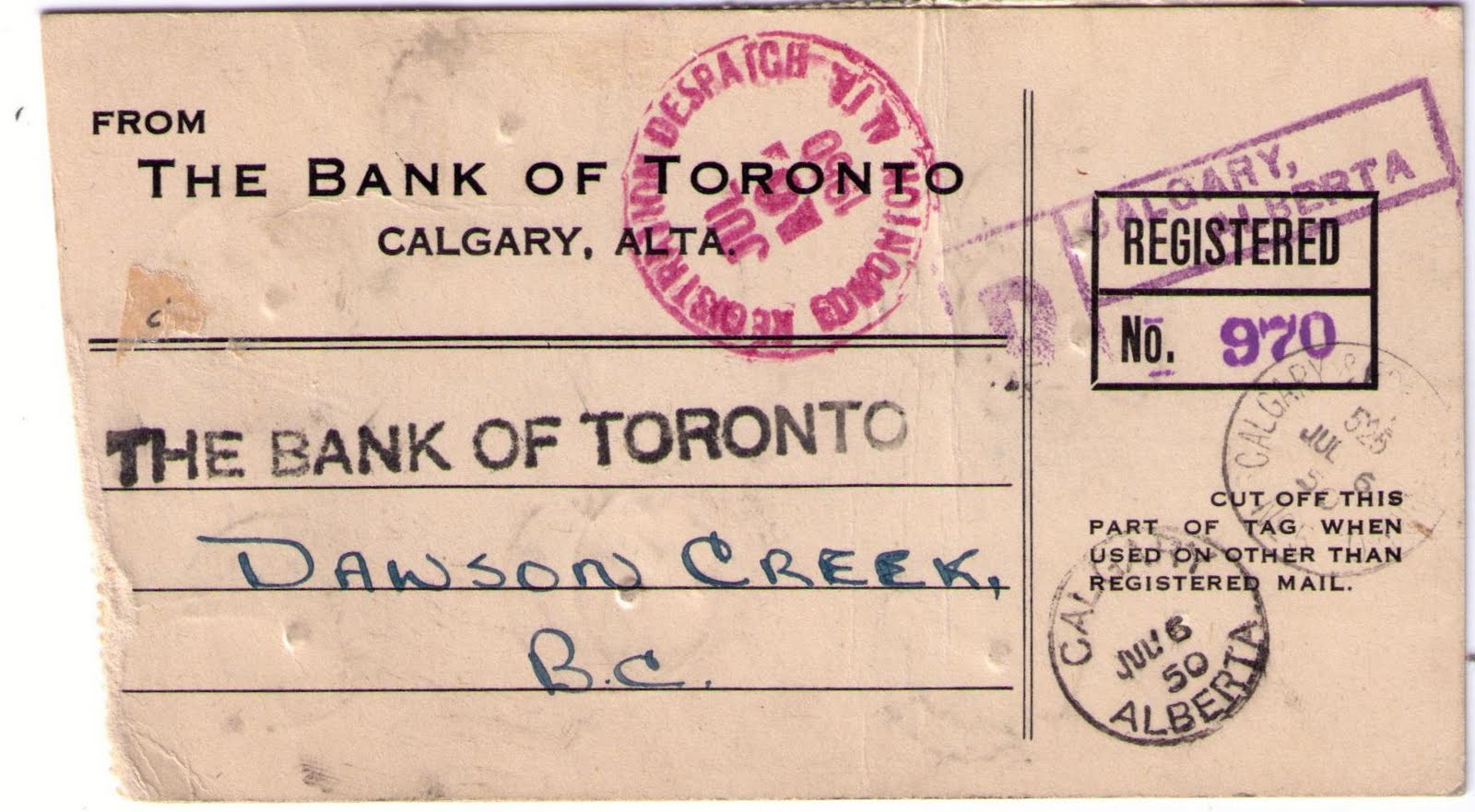 Postal History Corner