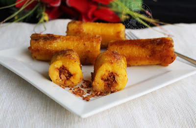 Pazham nirachath kerala snack ethakka nirachath plantain recipes stuffed plantains