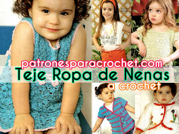 telegrama boca frágil 8 Modelos Crochet para Niñas de 0 a 5 años / Paso a paso