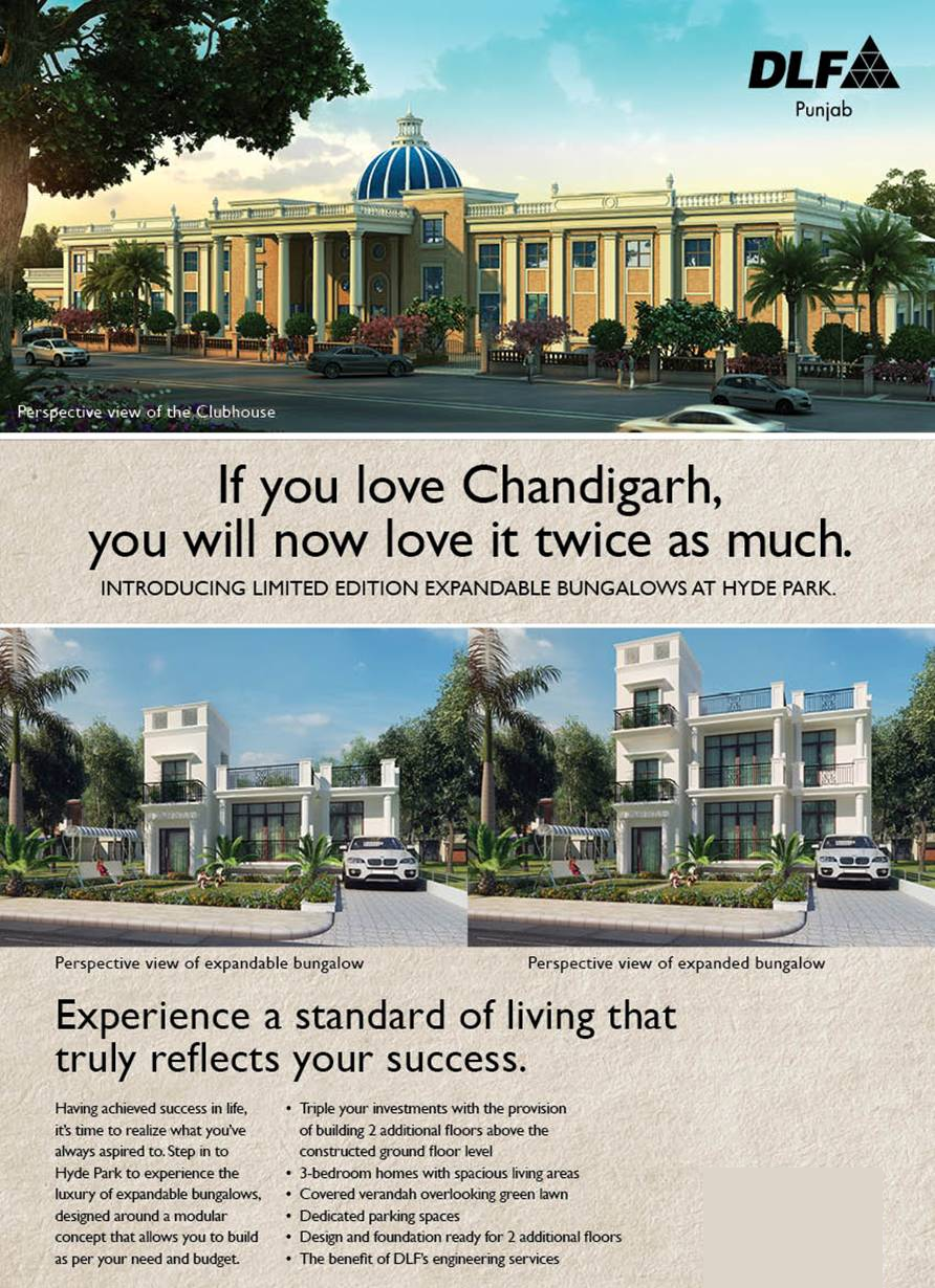 DLF Hyde Park Expandable Bungalows MULLANPUR NEW CHANDIGARH EXPERTS