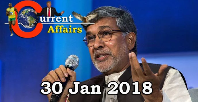 Kerala PSC - Daily Current Affairs 30/01/2018