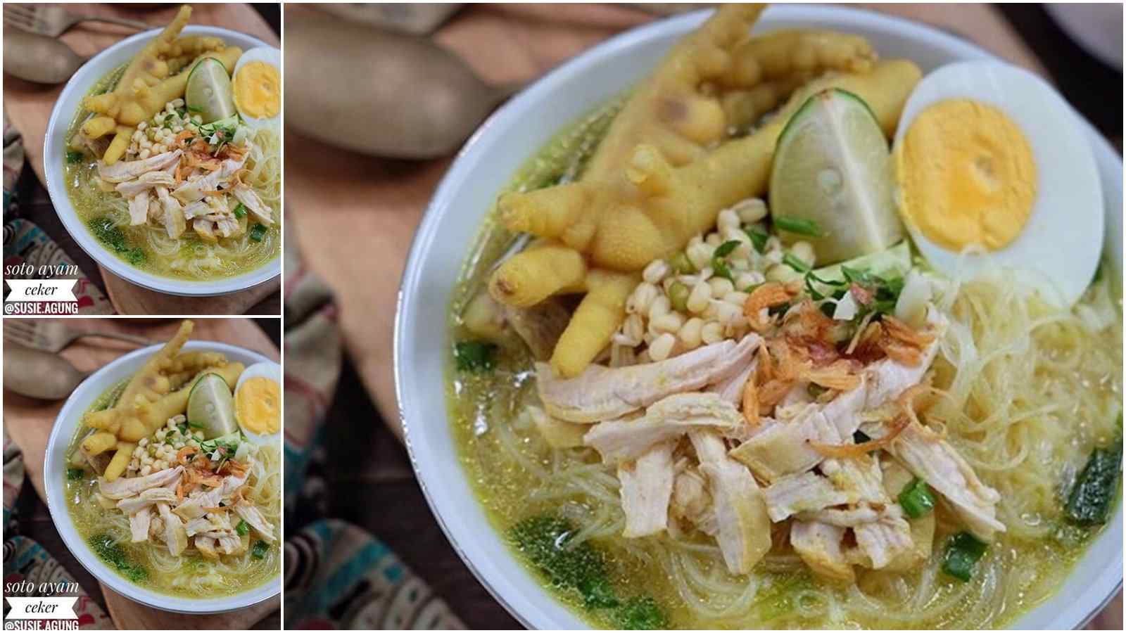 Resep Soto Ayam Ceker Gurih