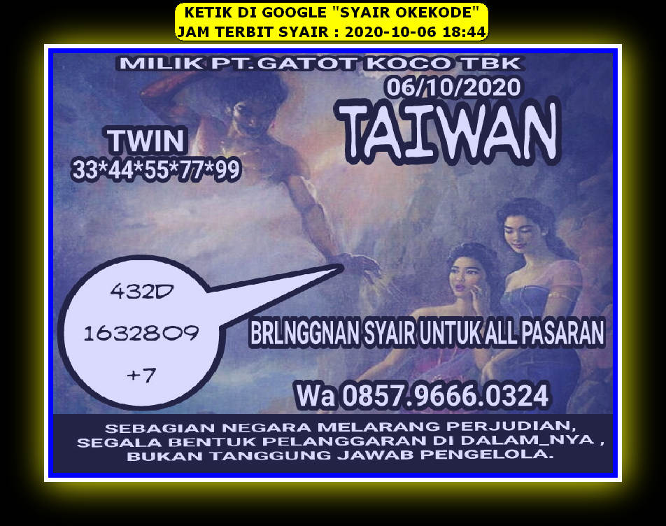 1 New Message Kode Syair Hongkong 6 Oktober 2020 Forum Syair Togel Hongkong Singapura Sydney