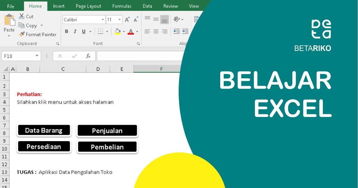 Studi Kasus Aplikasi Data Pengolahan Toko Di Excel