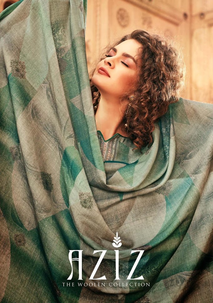 Sargam Print Aziz Winter Woolen Salwar Kameez Collection