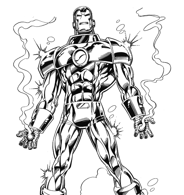 marvel coloring pages iron man - photo #9