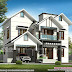 2667 square feet 4 bedroom sloping roof house plan