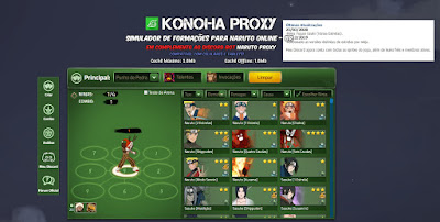 Konoha Proxy - Simulador de Combos - Naruto Online BR