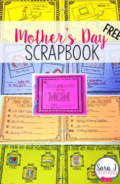 Cute Mother's Day Scrapbook FREEBIE.  Such a cute way to see each mother through their child's eye.