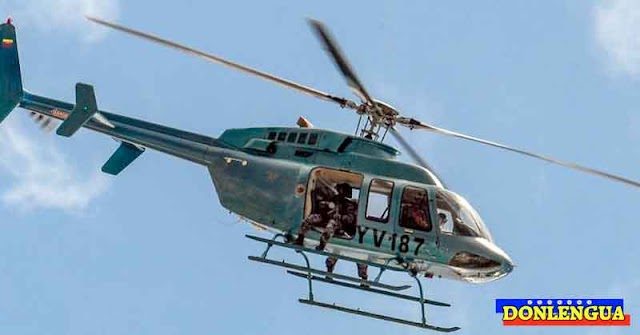Delincuentes dispararon contra helicóptero del SEBIN y dejaron a todos los funcionarios heridos