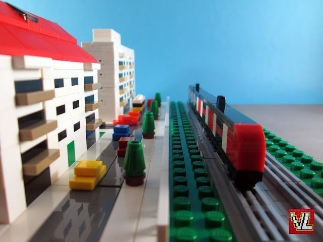 MOC LEGO Comboio CP serie 3500 em micro escala