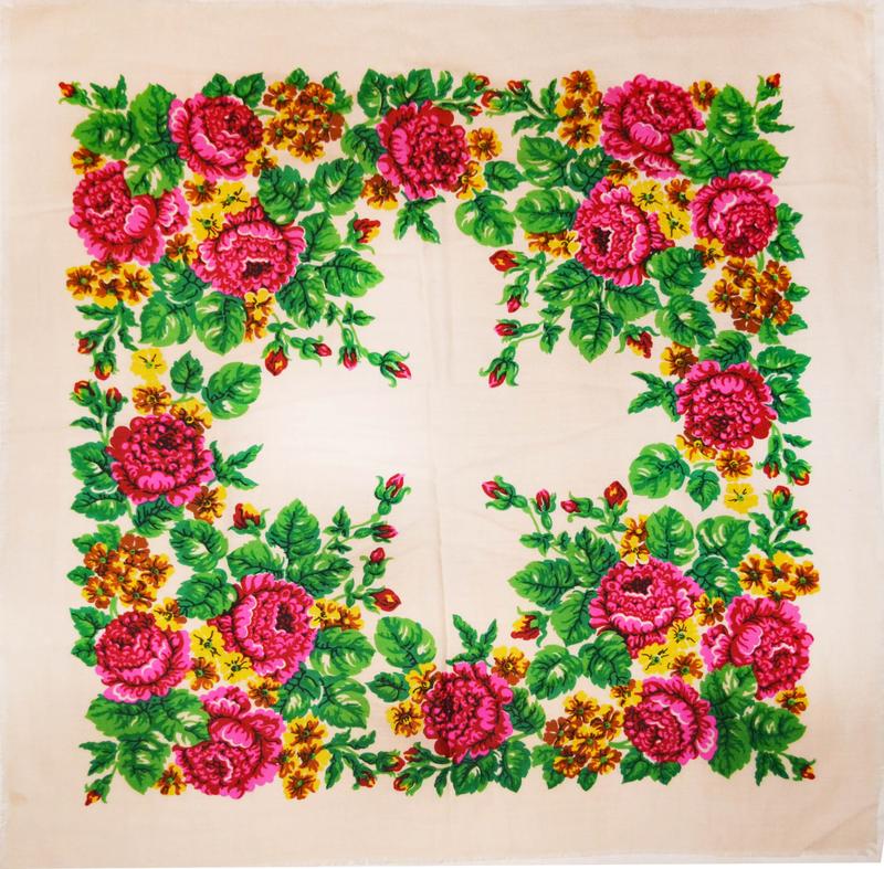 Нарисовать платок для бабушки