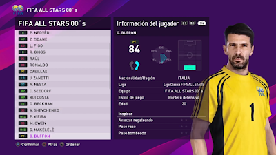PES 2020 PS4 Classic Option FIFA All Stars by Ciervos Clasicos