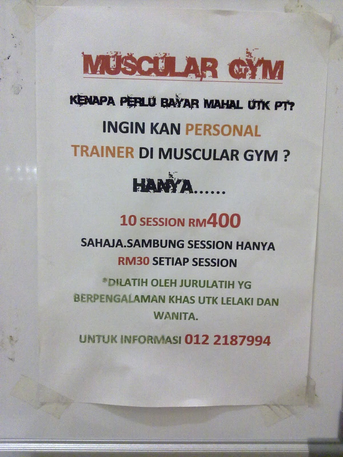 No Sports, No Life. Gym at Setapak, Wangsa Maju (Muscular Gym)