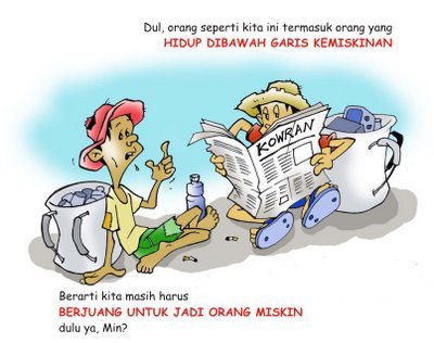 Kemiskinan Gambar Kartun Orang Miskin