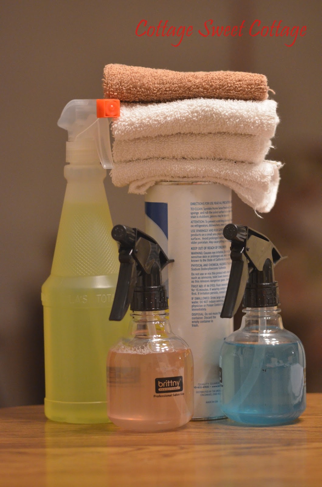 Cottage Sweet Cottage 5 Cleaning Supplies I keep in my Bathroom