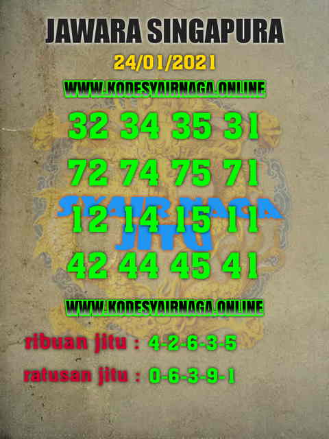 PREDIKSI singapura