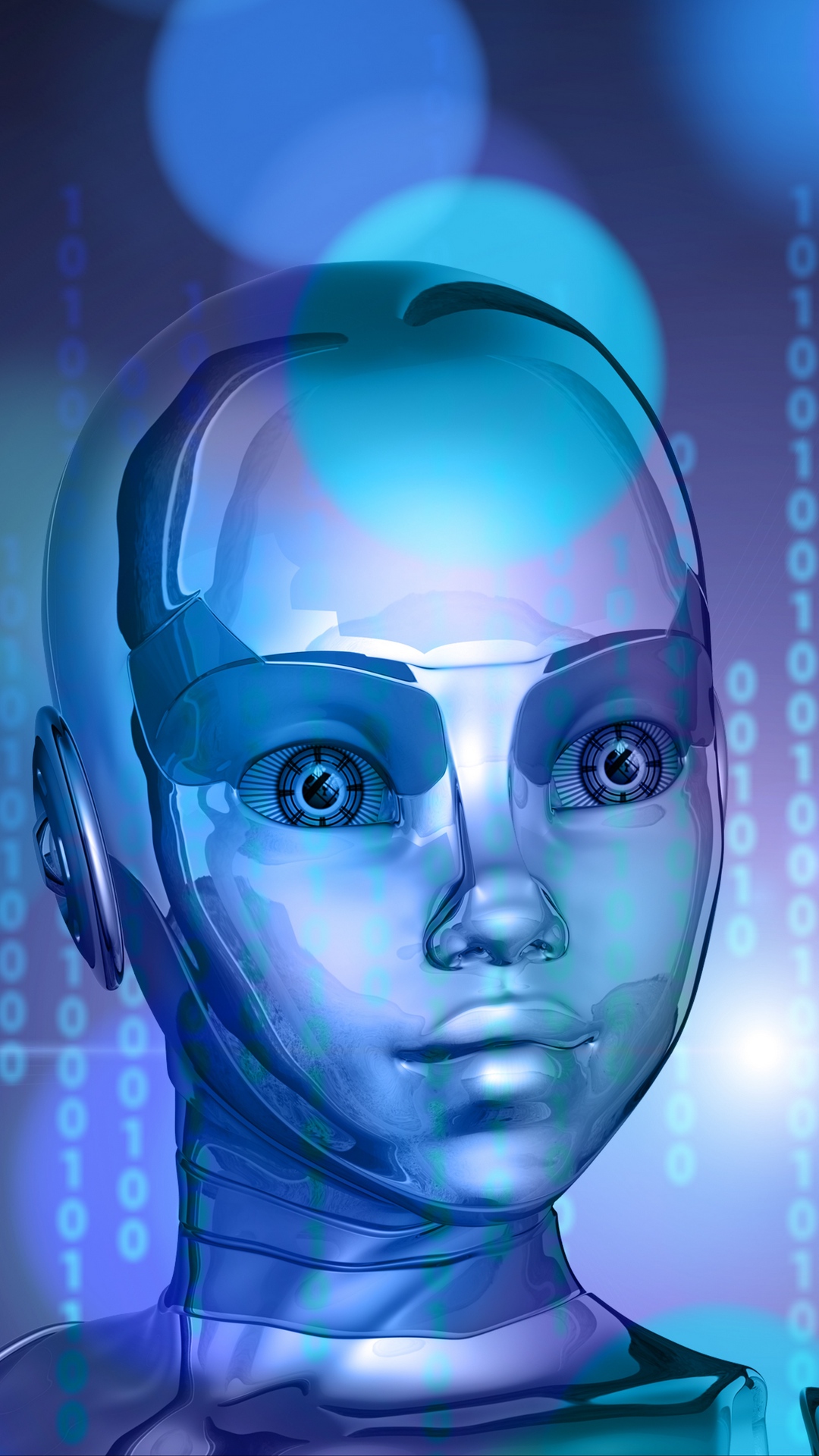 Artificial intelligence, Robot, Binary Code