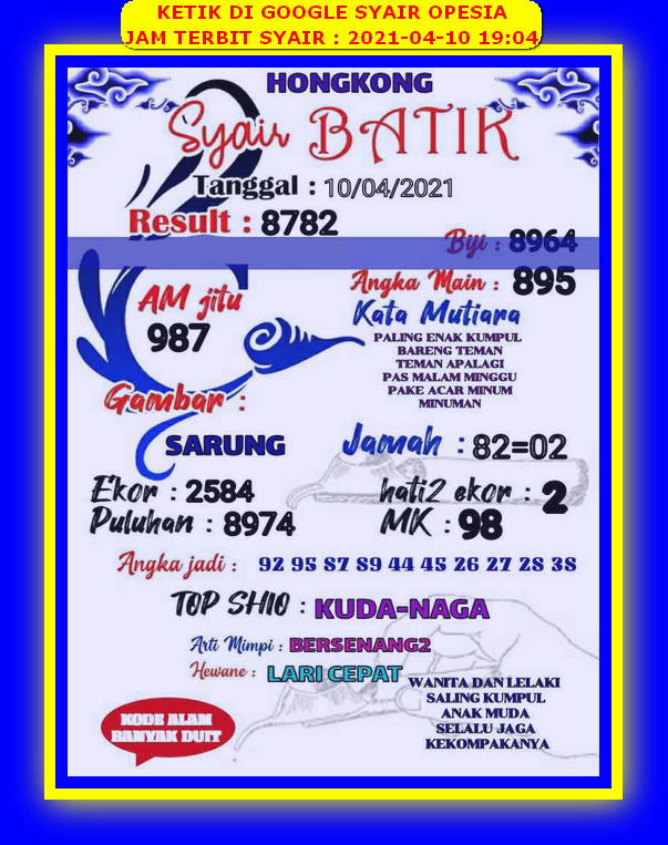 gambar togel hongkong