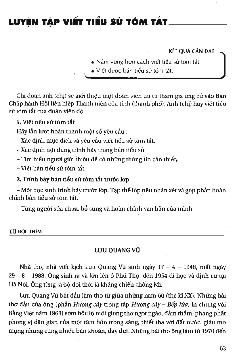 Luyện Tập Viết Tiểu Sử Tóm Tắt - Downloadsachmienphi.Com