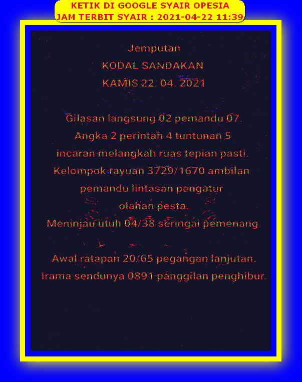 PREDIKSI SGP YOHII