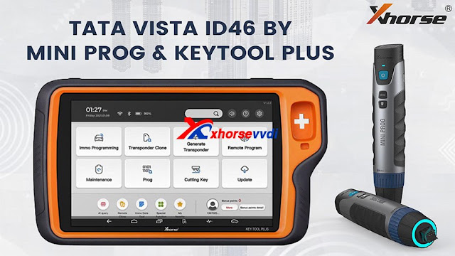 برنامه Xhorse VVDI Keytool Plus و Mini Prog Tata Vista ID46 AKL 01