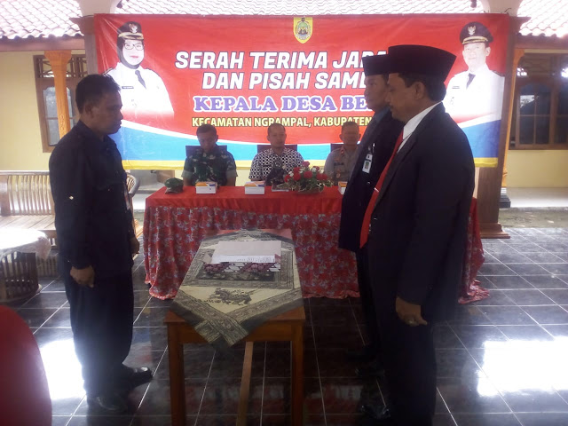 Serah Terima Jabatan Kepala Desa Bener