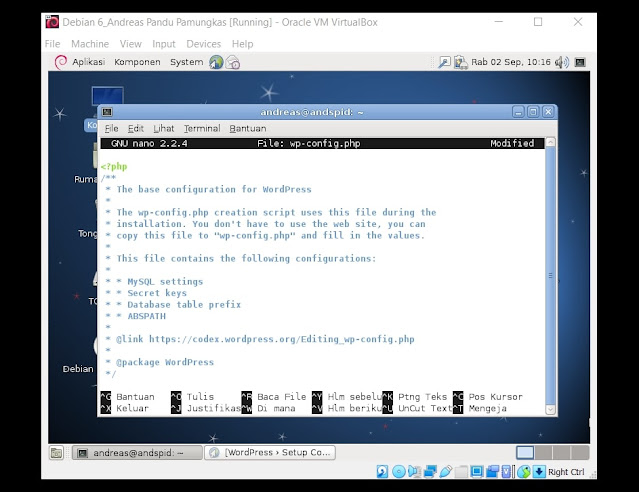 Cara Mengkonfigurasi Wordpress Di Debian 6 (Gambar 27)