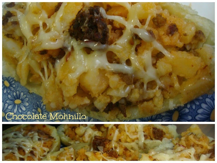 Papas Rellenas de choriqueso 