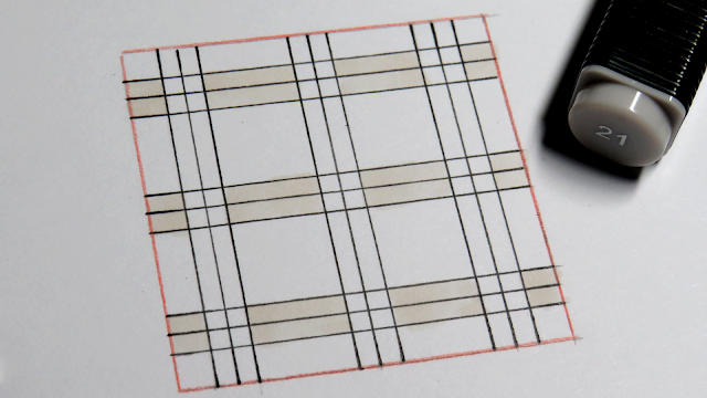 Líneas horizontales coloreadas en beige claro