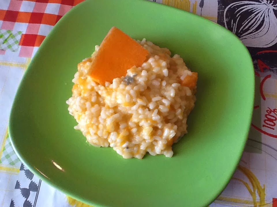 risotto con zucca e gorgonzola