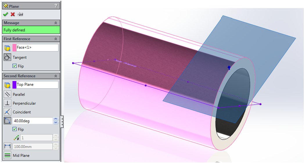 TMS CADCentre SOLIDWORKS in Scotland Generating tapped holes on nonplanar (cylindrical) faces.