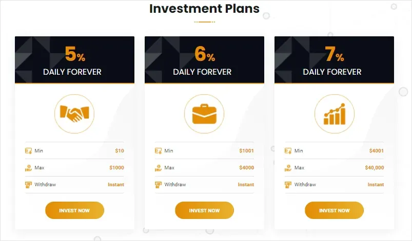 Инвестиционные планы PayRush