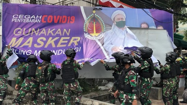 FPI Ungkap Pemicu Kericuhan di Petamburan Saat TNI Copot Baliho HRS