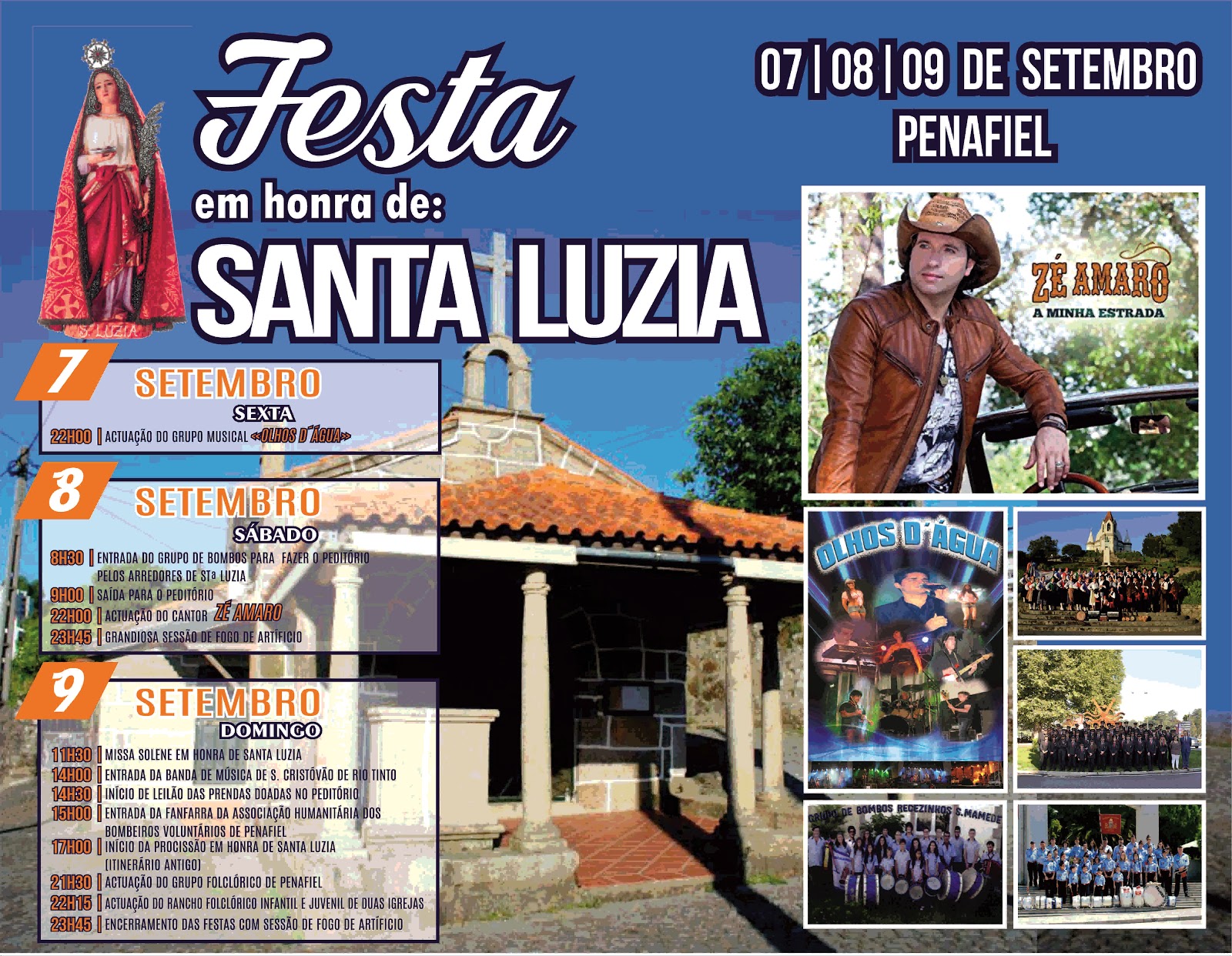Grandiosas Festas em Honra de Santa Luzia na Cidade de Penafiel 7, 8