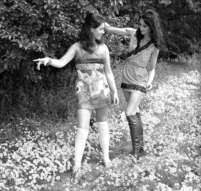 Miniskirt teenager vintage girl