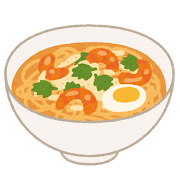 ラクサラーメンのイラスト