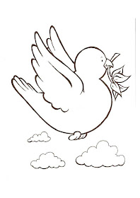 paloma para colorear