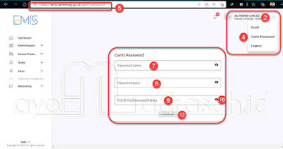 Cara Ganti Password Emis