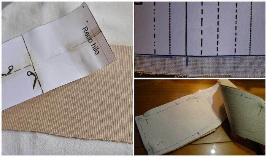 Para mayor precisión marcamos de nuevo sobre la entretela