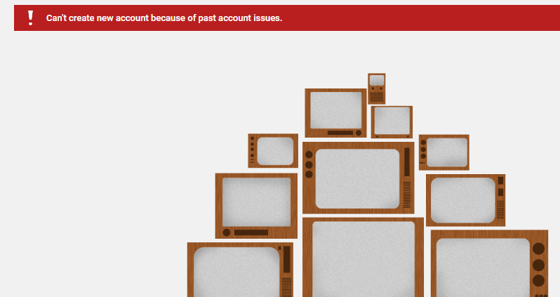 Youtube Error Can T Create New Account Because Of Past Account Issues