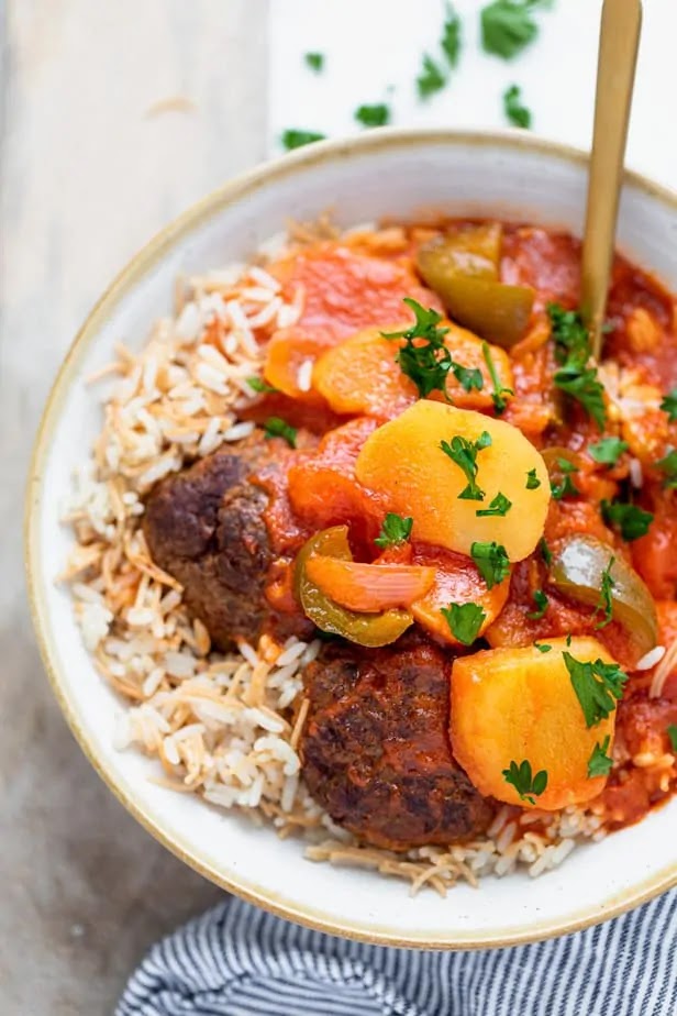 Kafta and Potato Stew Kafta and Potato Stew