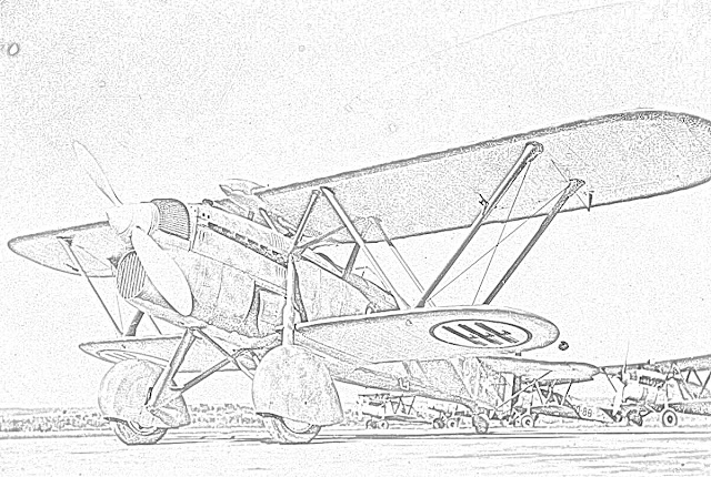 coloring page World War II fighter coloring.filminspector.com