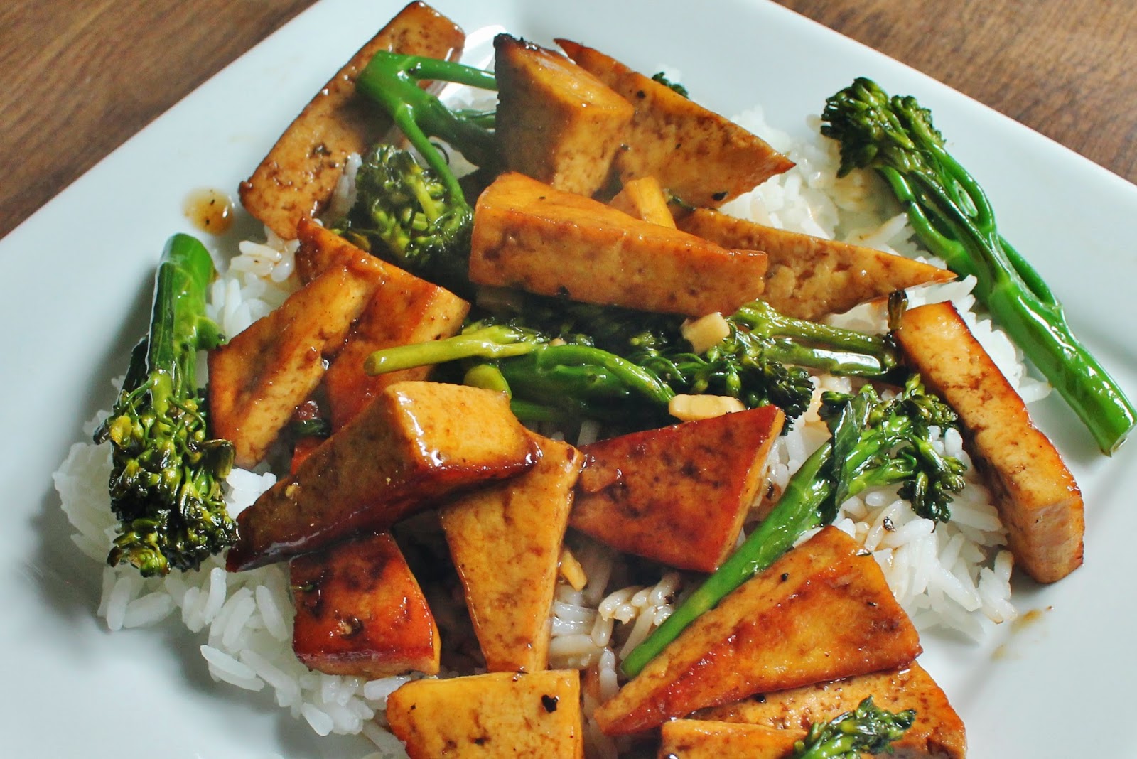 Vegetables and Vinegar Broccolini and Tofu StirFry
