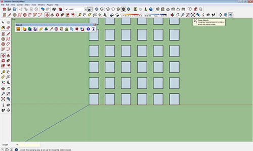 Cara membuat Array dan Divide di Sketchup