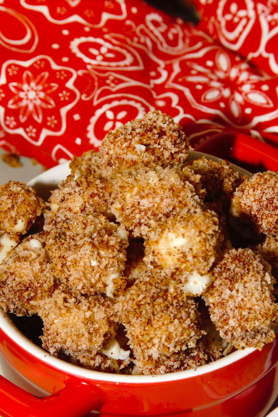 For the Love of Food Baked Chipotle Mozzarella Cheese Bites